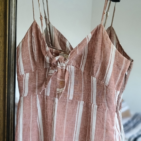 Forever 21 Linen Midi Dress - Picture 3 of 5
